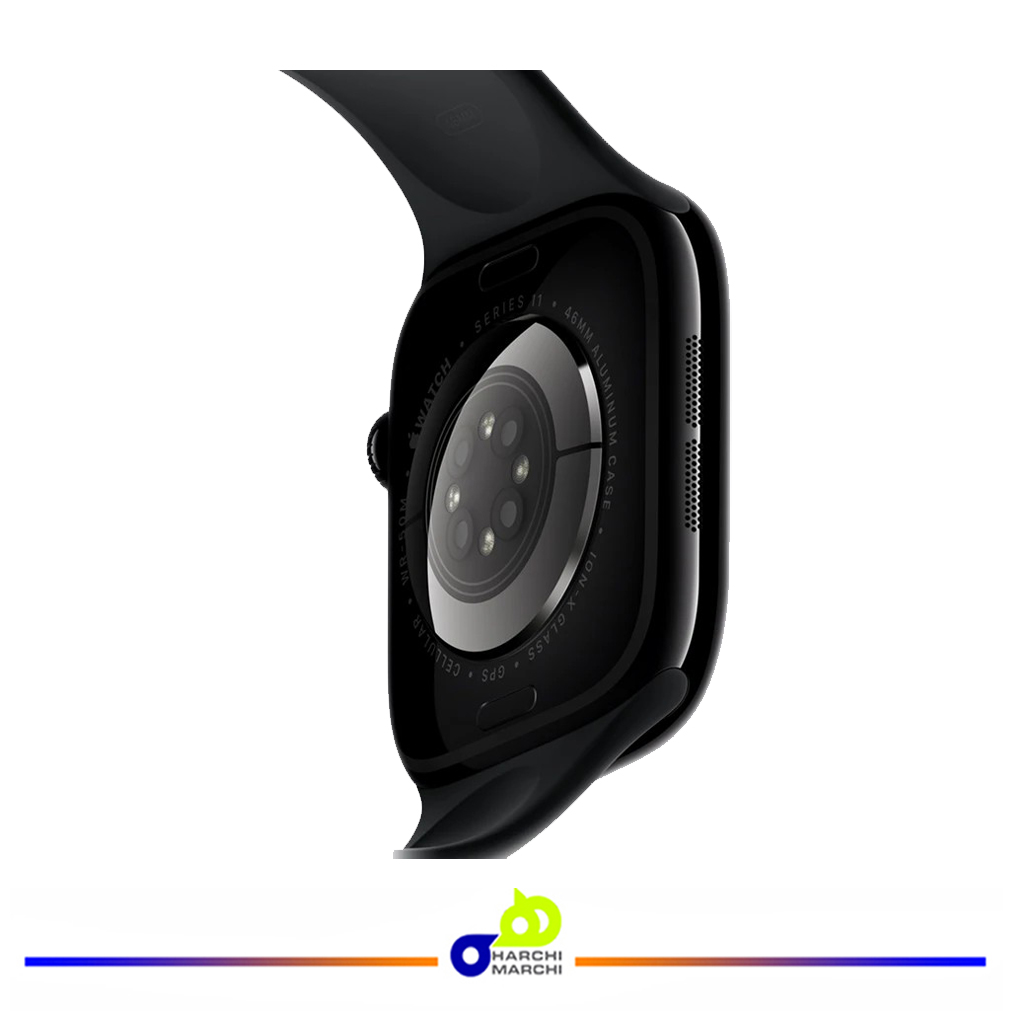 ساعت هوشمند 46 میلی متری اپل مدل Series 11 Aluminum Case با بند سیلیکونی