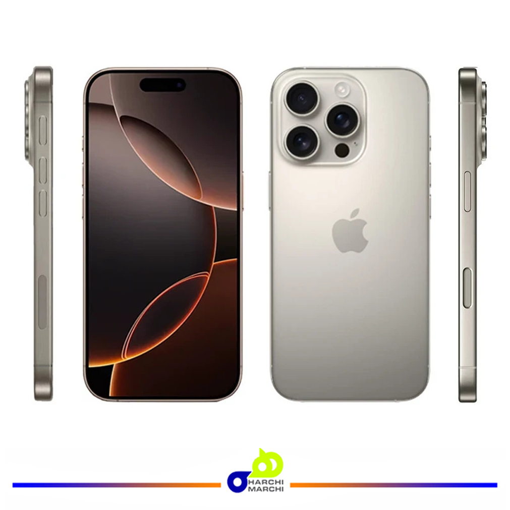 گوشی موبایل اپل مدل iPhone 16 Pro  دو سیم کارت ظرفیت 512 گیگابایت و رم 8 گیگابایت