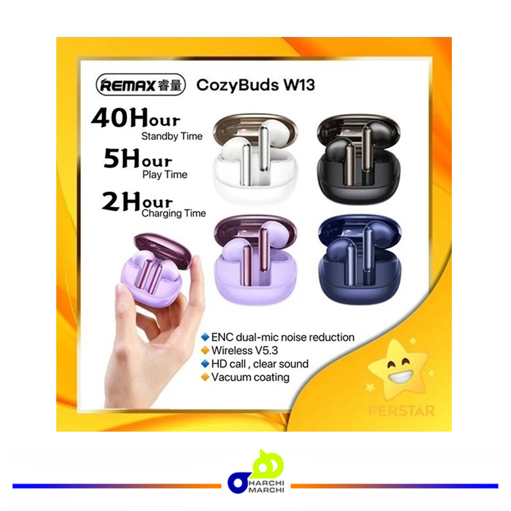 هدفون بلوتوثی ریمکس مدل Cozy Buds W13