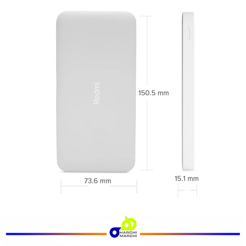 پاوربانک شیائومی مدل Redmi Global ظرفیت10000میلی آمپر ساعت