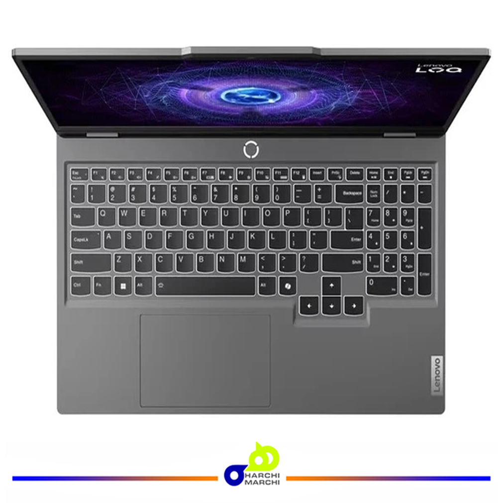 لپ تاپ 15.6 اینچی لنوو مدل LOQ 15IAX9-i5 12450HX-12GB DDR5 4800MHz-512GB SSD-RTX3050-FHD