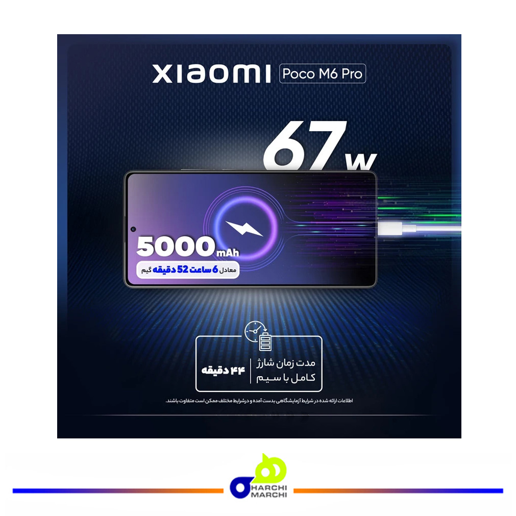 گوشی موبایل شیائومی مدل Poco M6 Pro دو سیم کارت ظرفیت 256 گیگابایت و رم 8 گیگابایت
