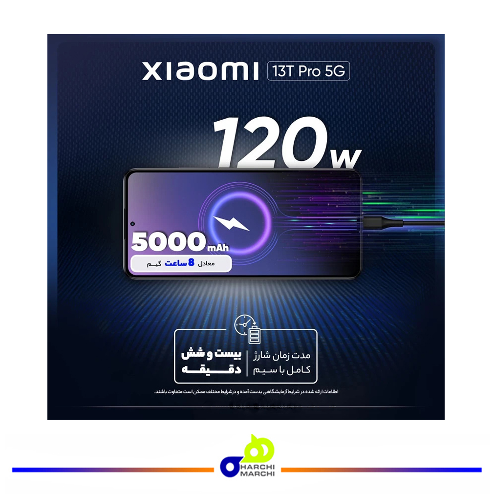 گوشی موبایل شیائومی مدل 13T Pro 5G دو سیم کارت ظرفیت 512 گیگابایت و رم 12 گیگابایت