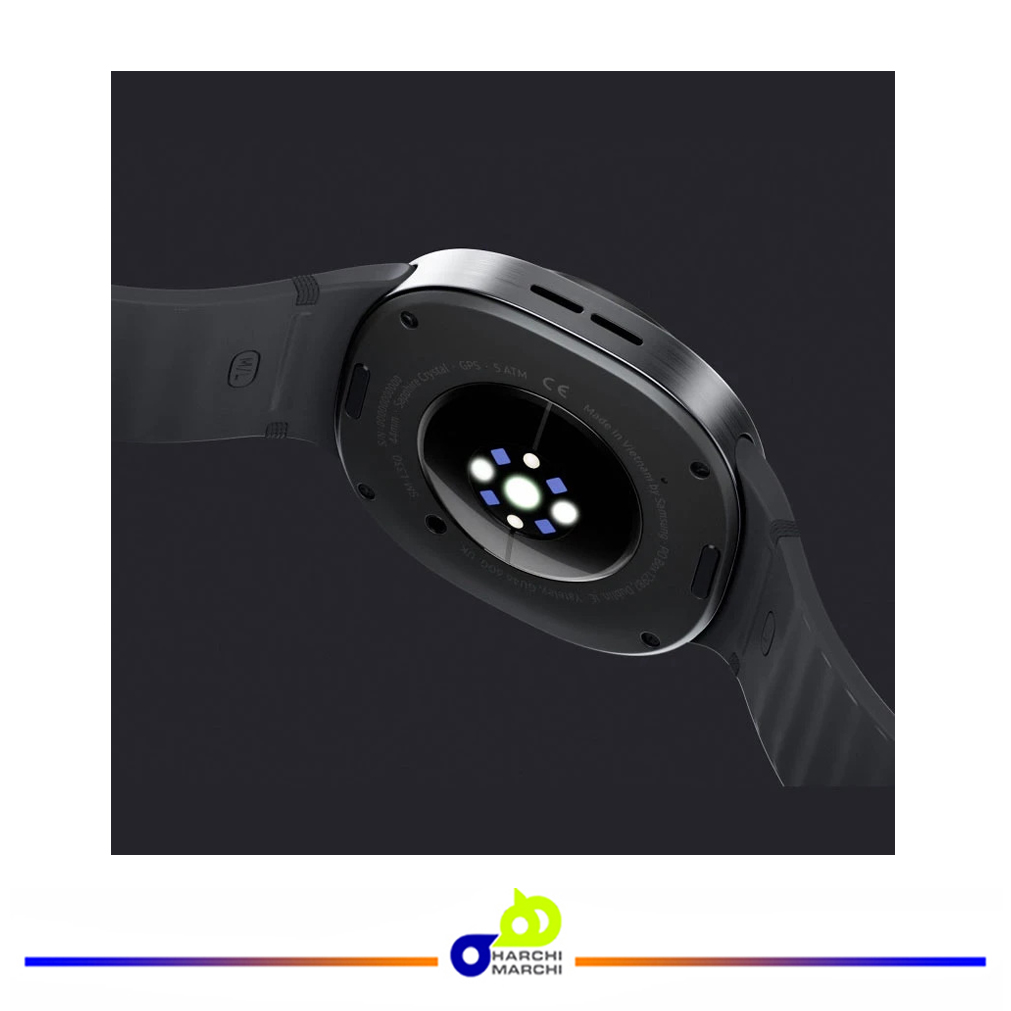 ساعت هوشمند 44 میلی‌متری سامسونگ مدل Galaxy Watch 8 با بند پلاستیکی